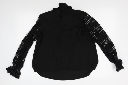 SheIn Womens Black Basic Blouse Size M