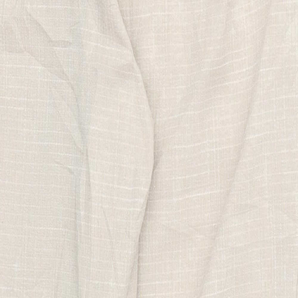 PRETTYLITTLETHING Womens Beige Trousers Size 8 L24.5 in
