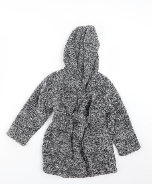 Matalan Boys Grey Geometric Robe Size 4 Years