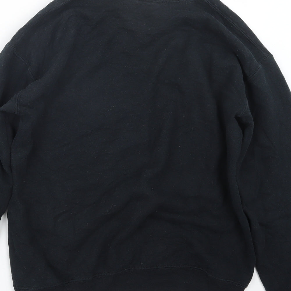 Gildan Mens Black Pullover Jumper Size S