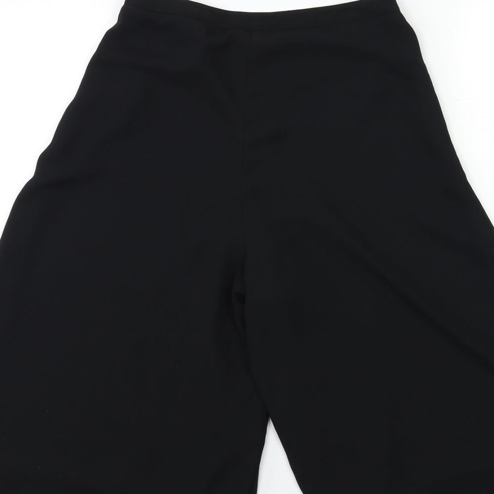 Womens UK Size 8 Miss Selfridge Regular Fit Black Trousers