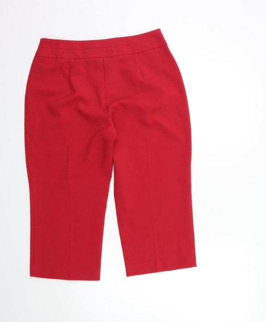 Bonmarché Womens Red Rain Trousers Trousers Size 12 L20 in