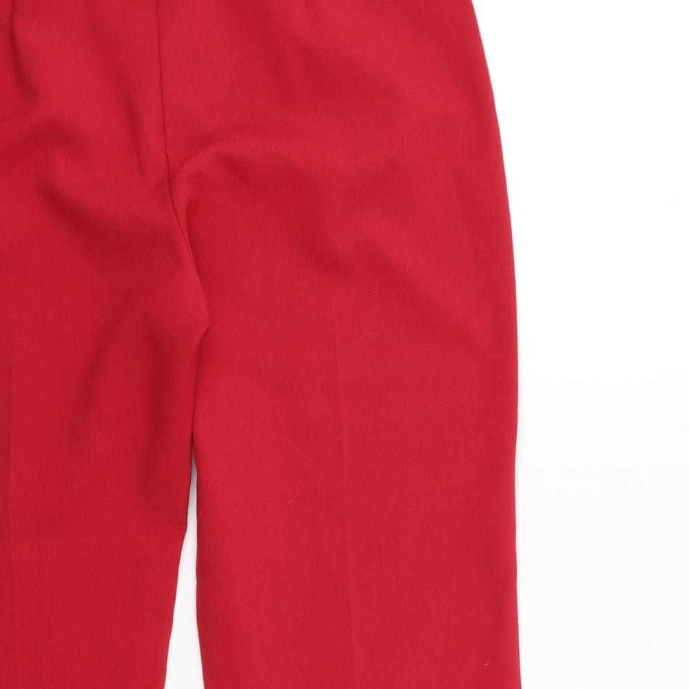 Bonmarché Womens Red Rain Trousers Trousers Size 12 L20 in