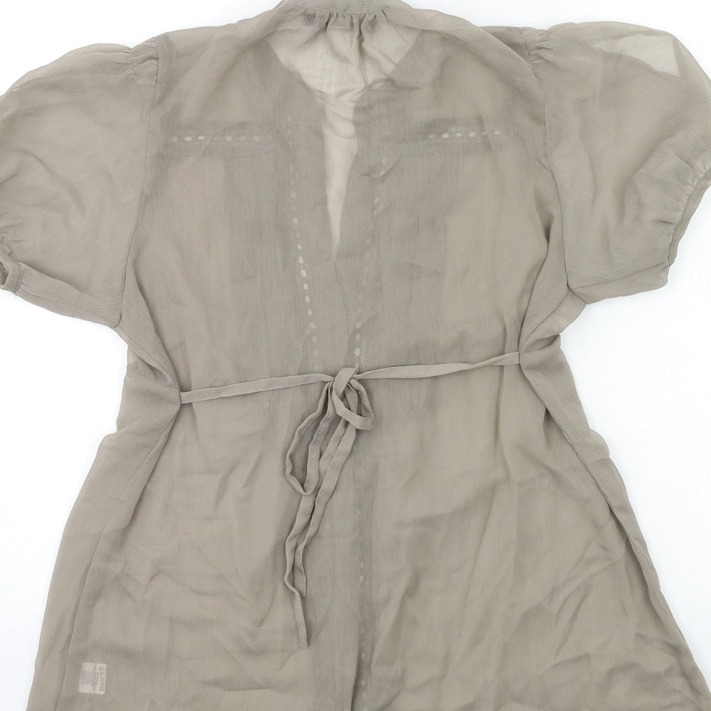 Womens UK Size 10 Select Grey Basic Blouse