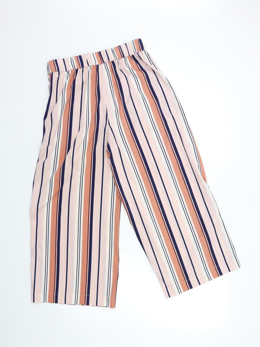 Womens UK Size S Zara Regular Fit Pink Trousers