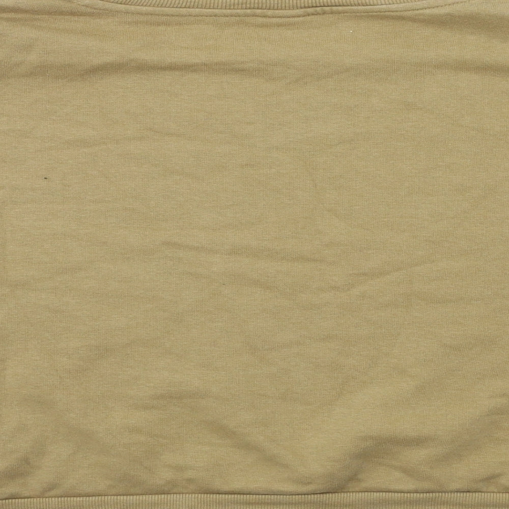 H&M Womens Brown Pullover Sweatshirt Size XL - Padded Shoulders