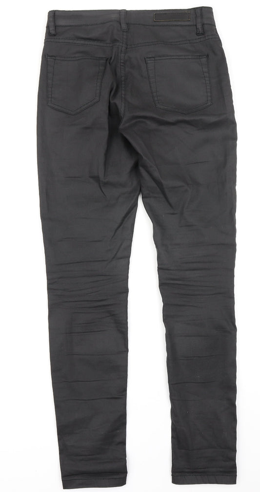 Womens UK Size 28 in Selected Regular Fit Skinny Black Jeans