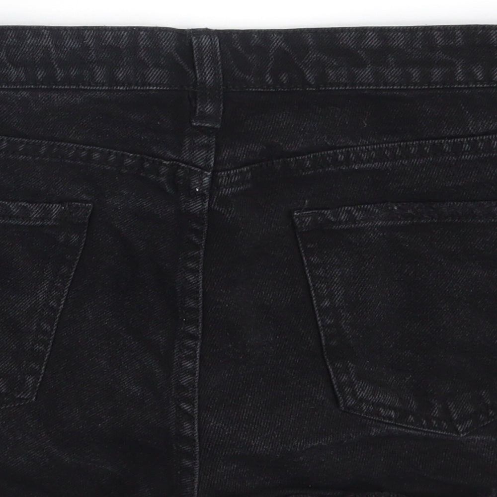 New Look Womens Black Mom Shorts Size 12