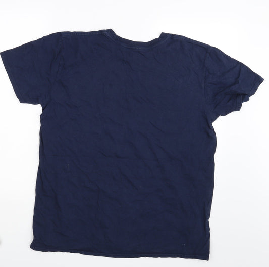 Preworn Mens Blue T-Shirt One Size