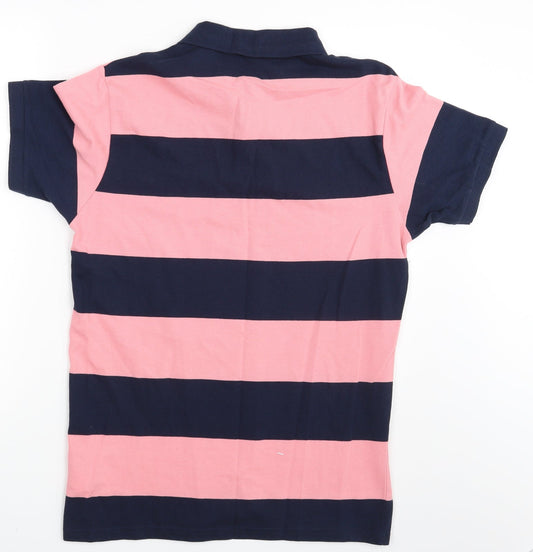 Primark Mens Multicoloured Striped Polo Size M