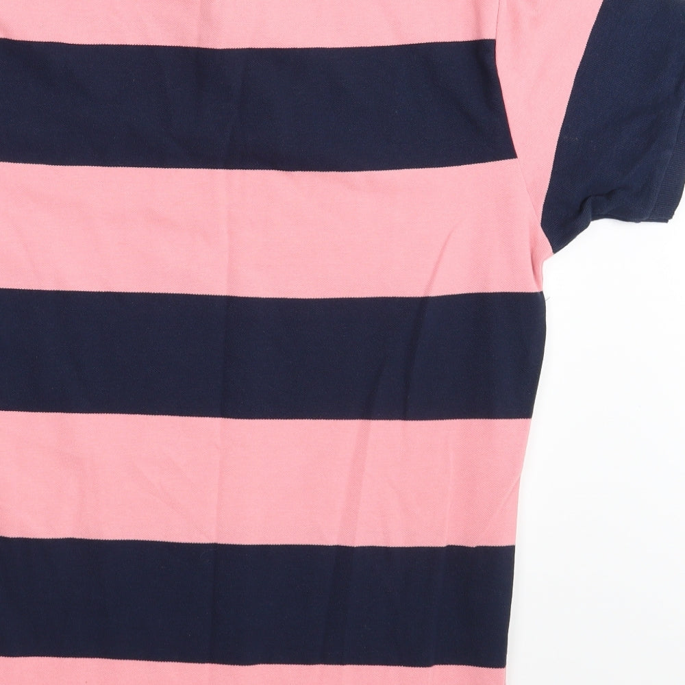 Primark Mens Multicoloured Striped Polo Size M