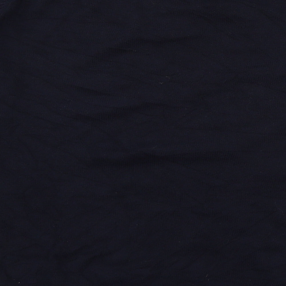 Easy Mens Blue Knit Pullover Jumper Size M