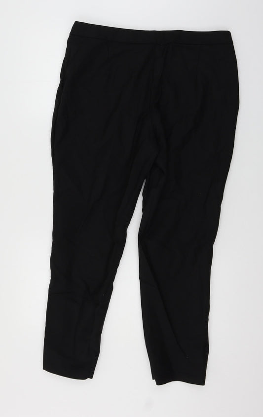 Womens UK Size 18 Atmosphere Regular Fit Black Trousers
