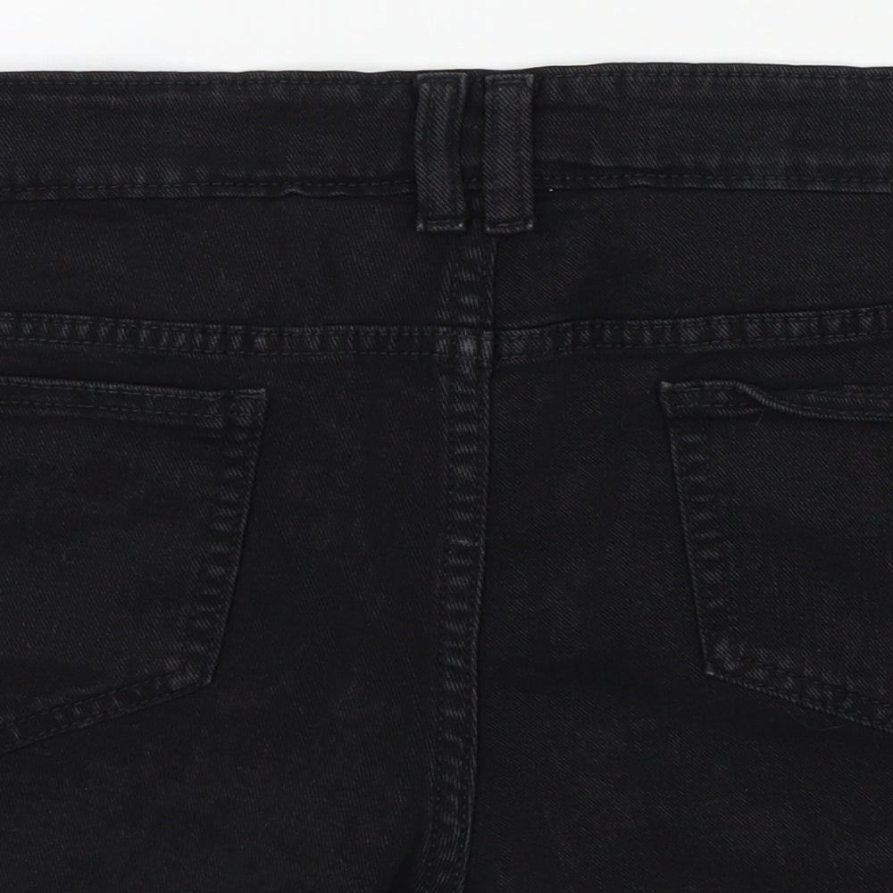 top shop Womens Black Colourblock  Bermuda Shorts Size 34