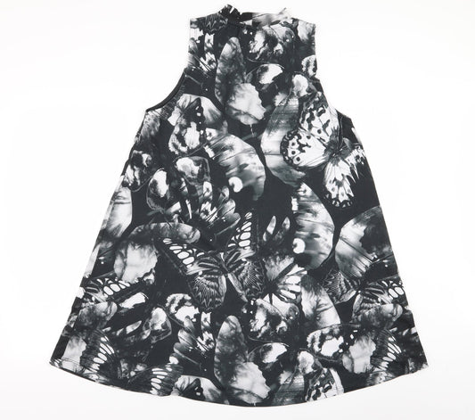 ASOS Womens Multicoloured Floral A-Line Size 10