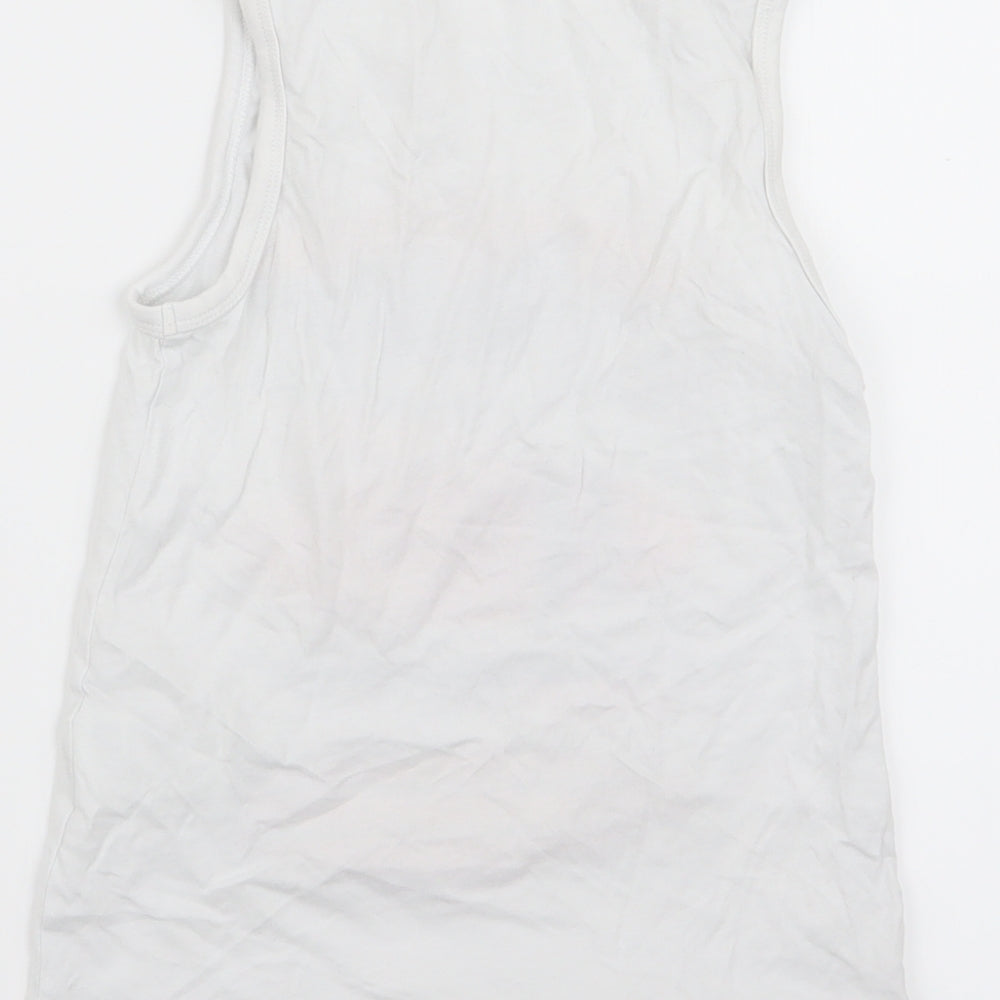 H&M Boys White Basic Tank Size 7-8 Years