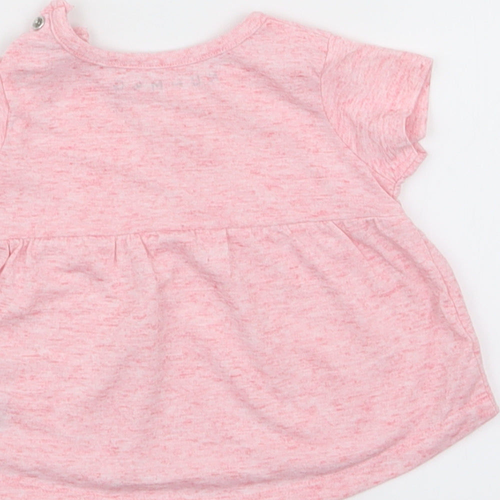 Nutmeg Girls Pink T-Shirt Dress Size 0-3 Months
