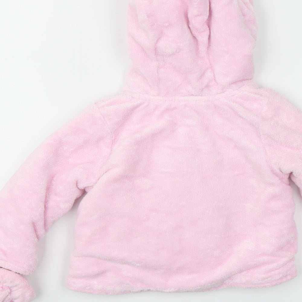 Disney Girls Pink Jacket Coat Size 3-6 Months