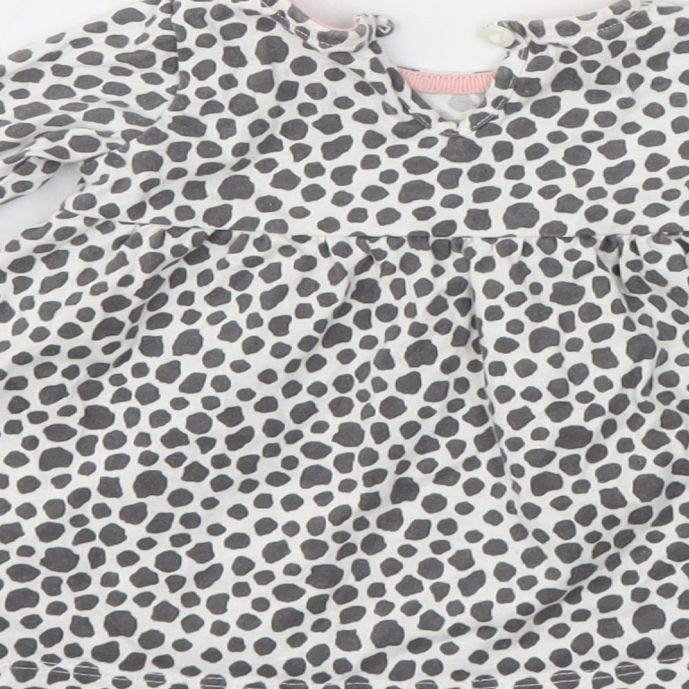 F&F Girls Grey Animal Print Fit & Flare Size 3-6 Months