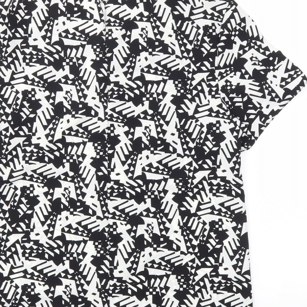 Miss Selfridge Womens Black Basic Blouse Size 6