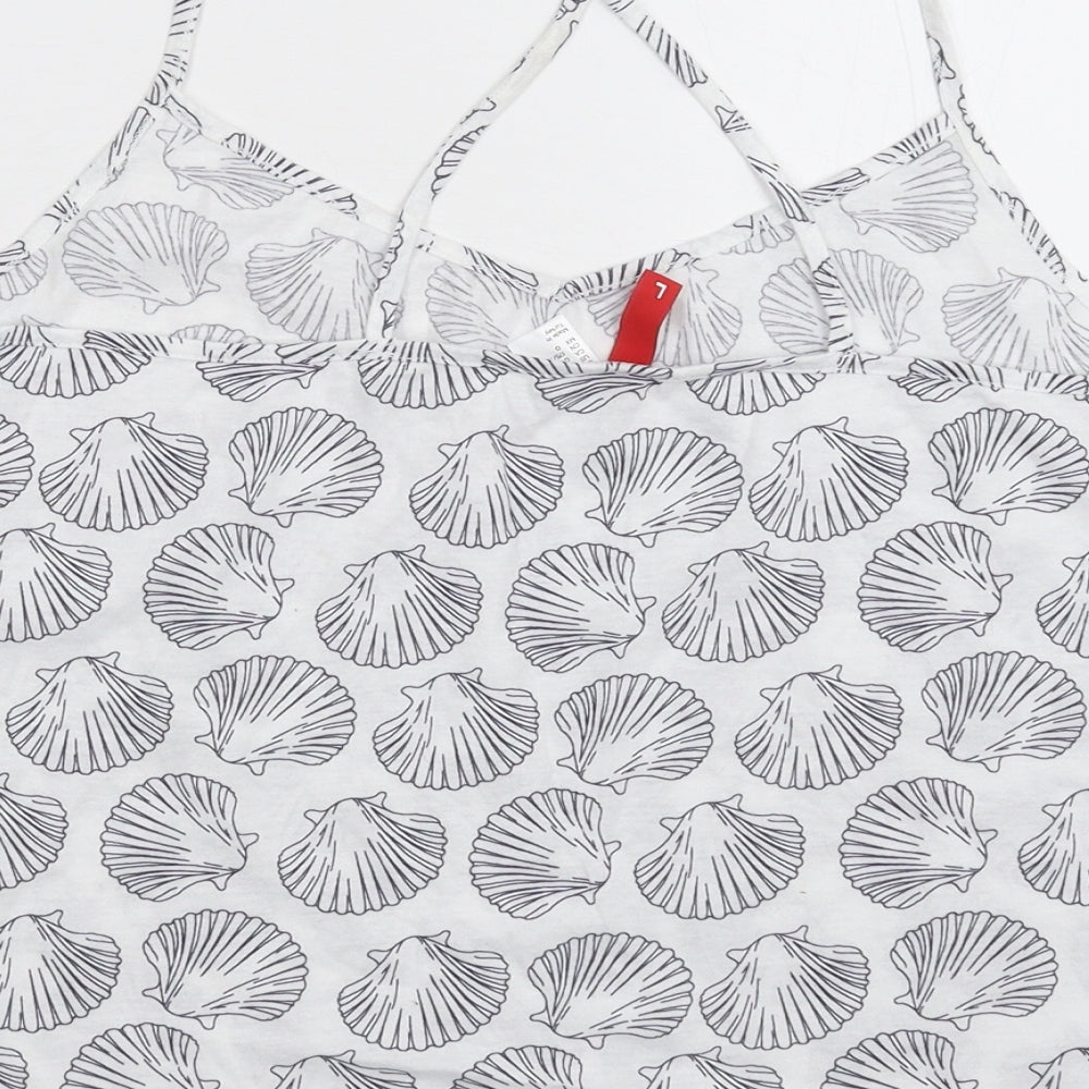 H&M Womens White Basic Tank Size L