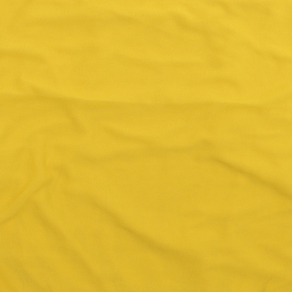 Womens UK Size 2XL Preworn Yellow Basic Blouse