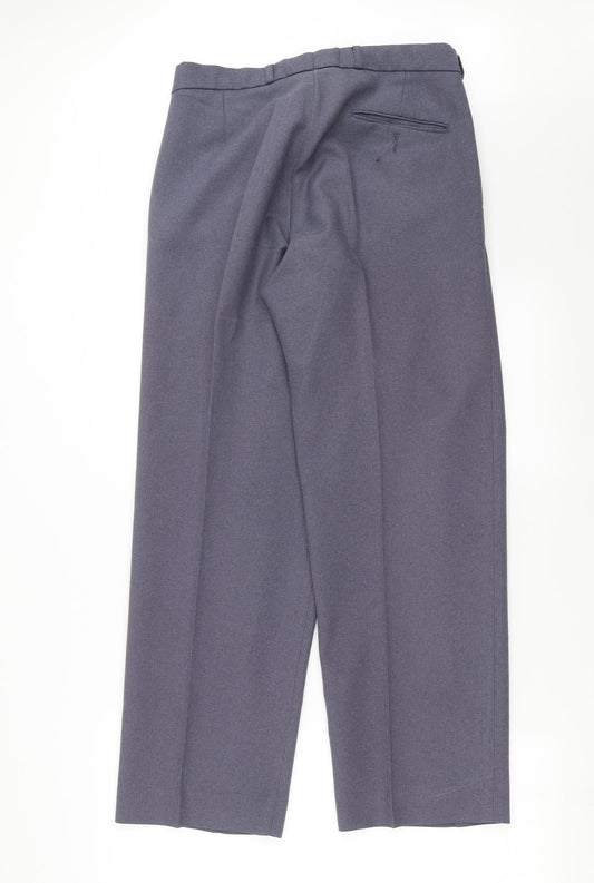 Mens UK Size 36 in St Roma Regular Fit Purple Trousers