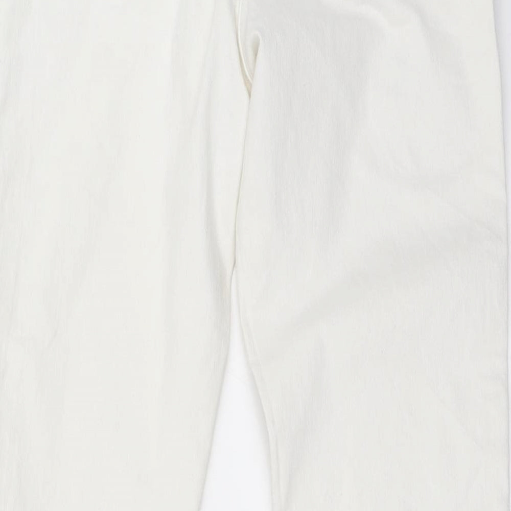 Womens UK Size 29 in H&M Regular Fit Skinny White Jeans