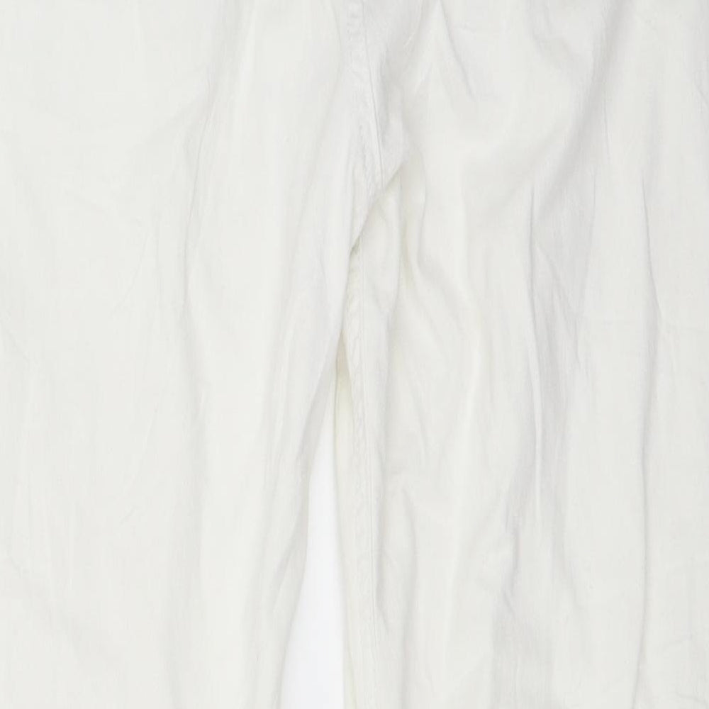 Denim 24/7 Womens White Skinny Jeans Size 12 L28 in