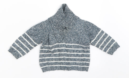 Earlydays Boys Blue Pullover Jumper Size 3-6 Months