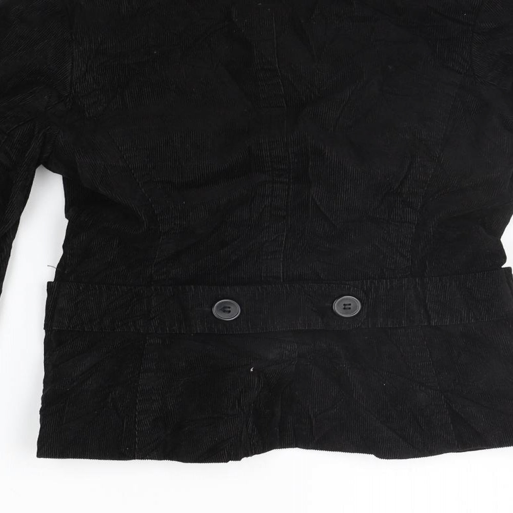 Womens UK Size 10 H&M Black Jacket