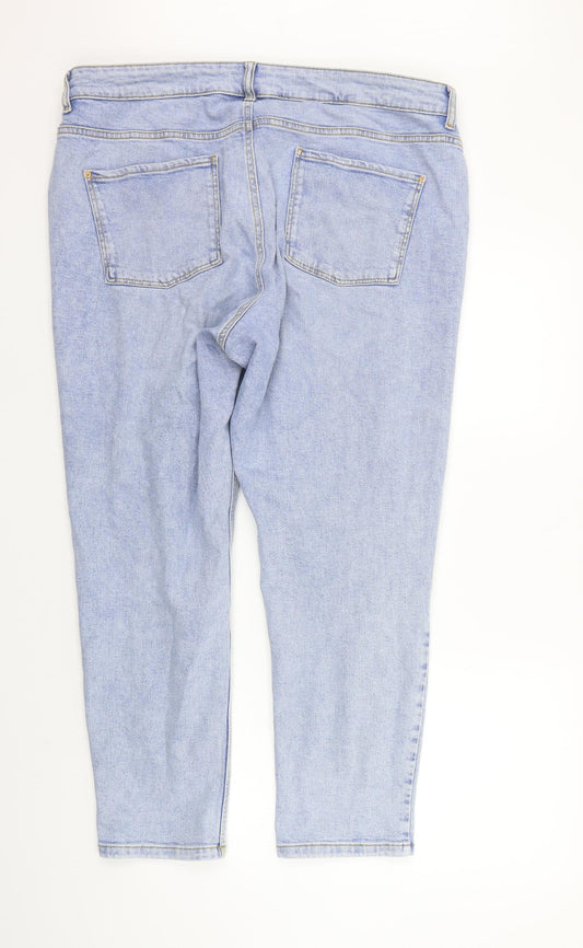 Mens UK Size 18 Dorothy Perkins Regular Fit Straight Blue Jeans