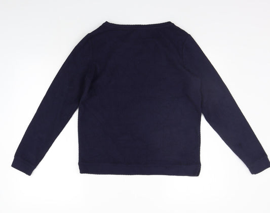 Coercion Womens Blue Pullover Jumper Size S