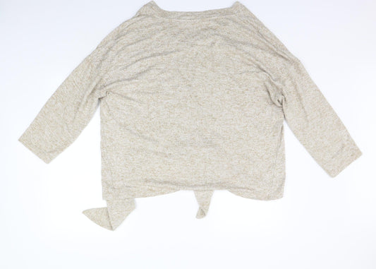 Womens UK Size M River Island Beige Pullover Jumper