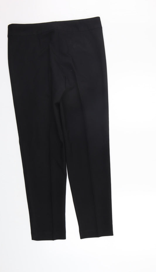 George Womens Black Trousers Size 12 L27 in