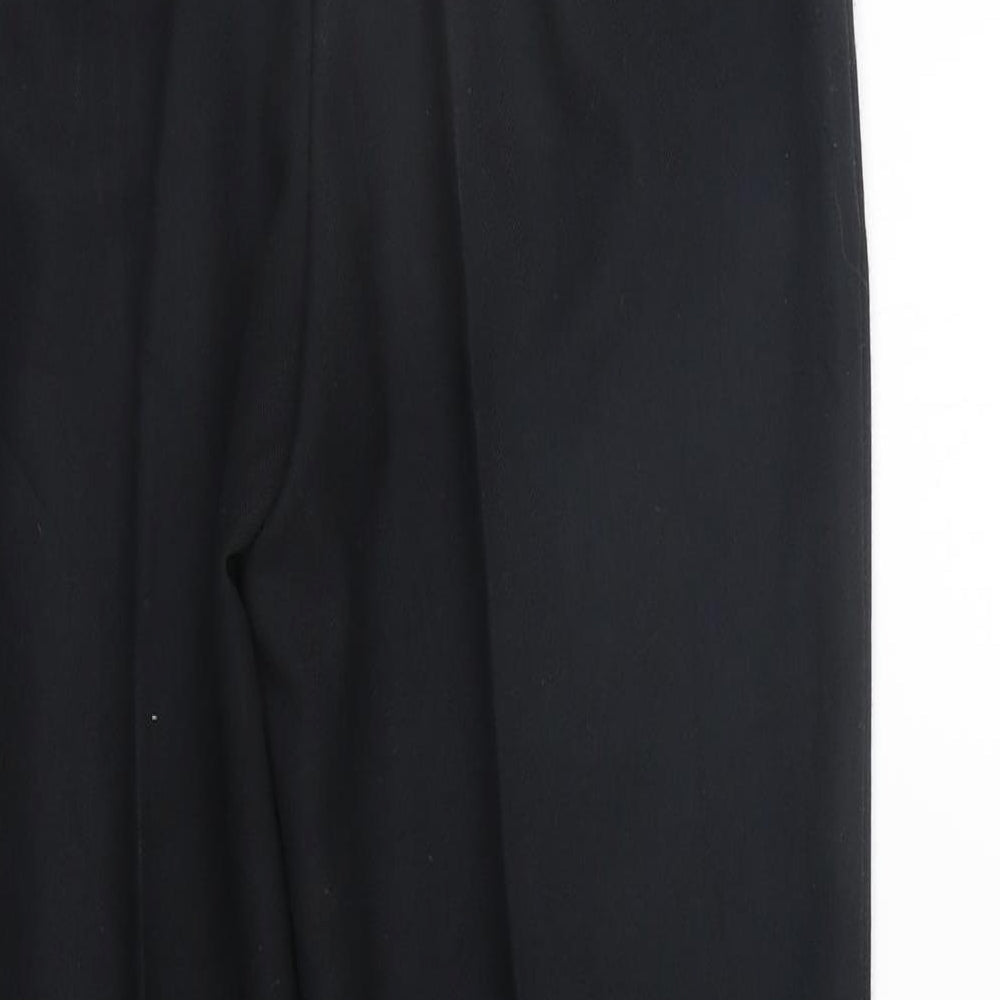 Womens UK Size 10 Marks and Spencer Regular Fit Black Trousers