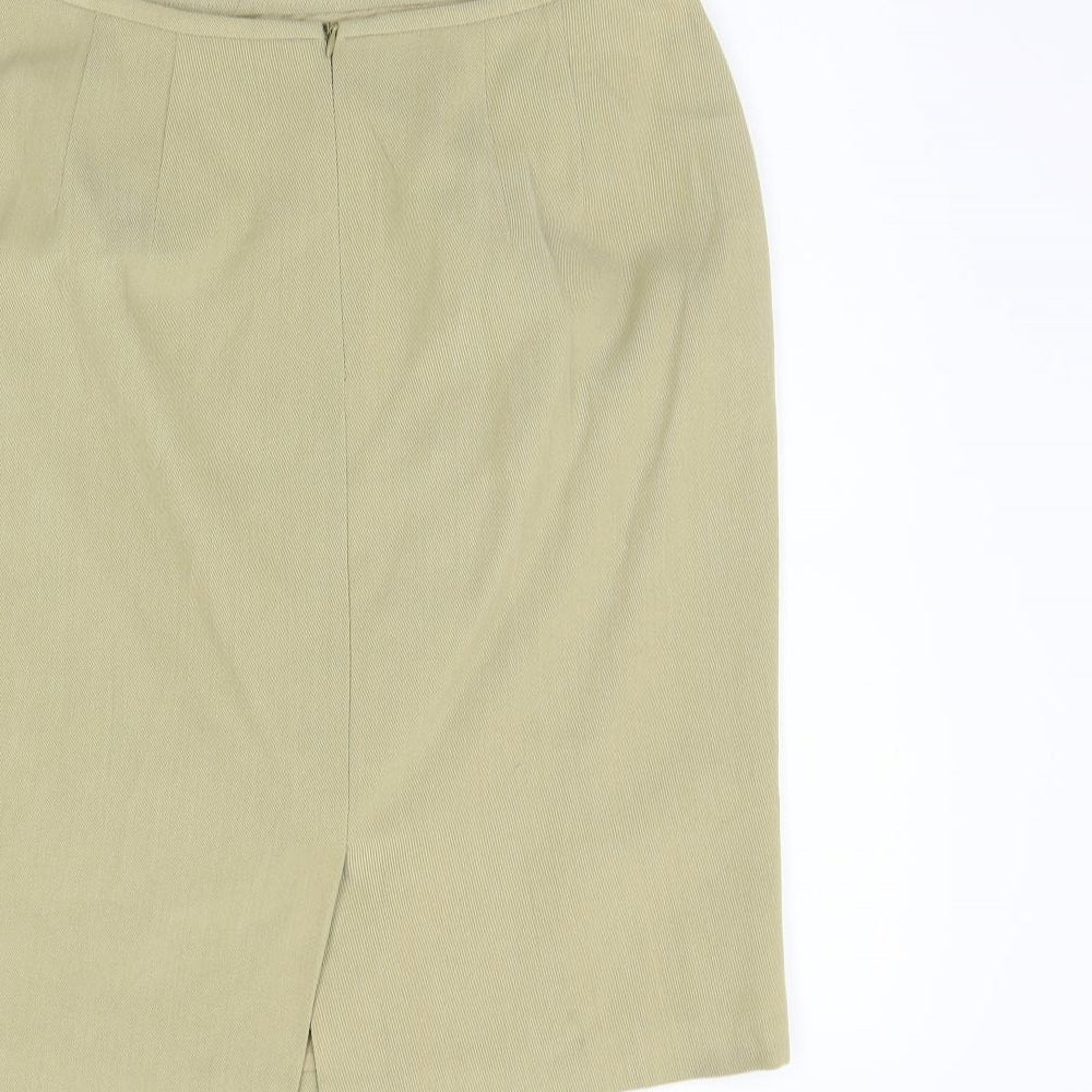 KS Selection Womens Beige A-Line Skirt Size 14