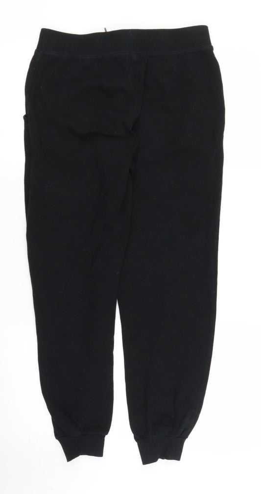 New Look Womens Black Sweatpants Trousers Size S L24 in