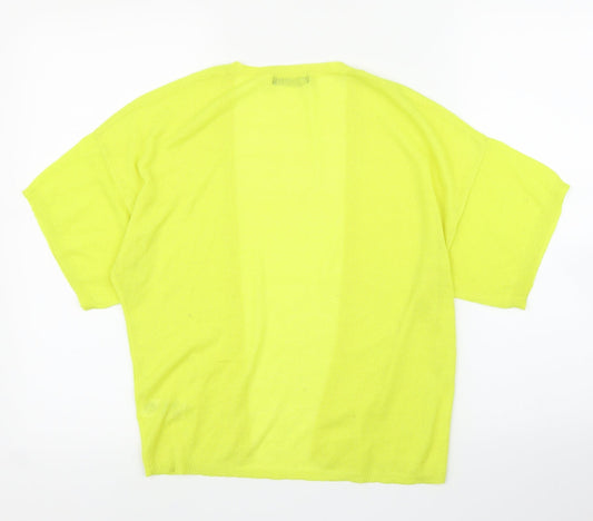 Primark Womens Yellow Cardigan Jumper Size S