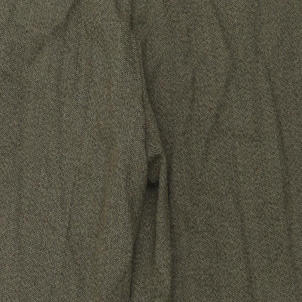 Mens UK Size 36 in Preworn Regular Fit Brown Trousers