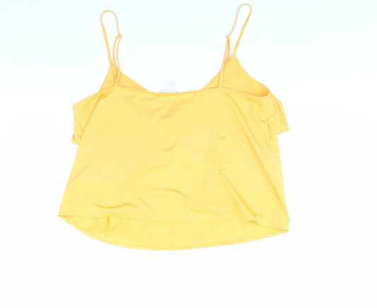 Womens UK Size L H&M Orange Cropped Tank
