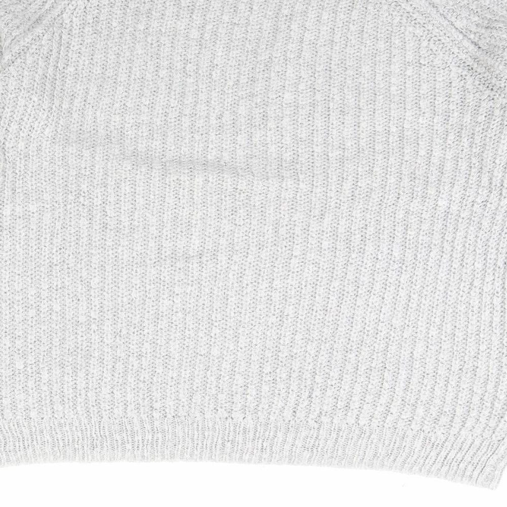 saviour Womens Grey Pullover Jumper Size M