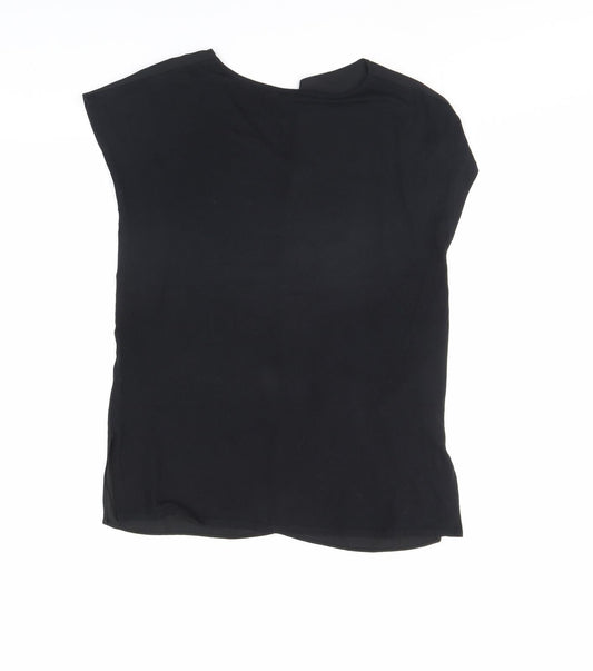 TU Womens Black Basic Tank Size 8