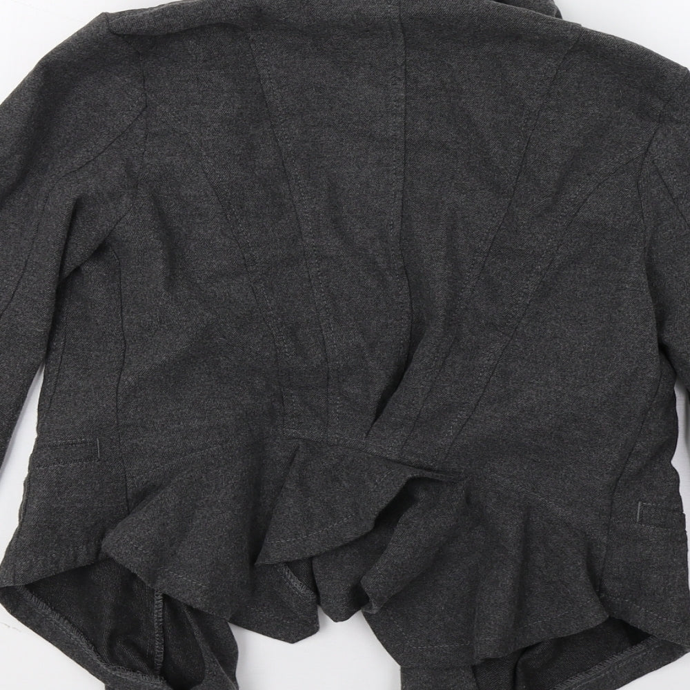 Topshop Womens Grey   Jacket Blazer Size 6