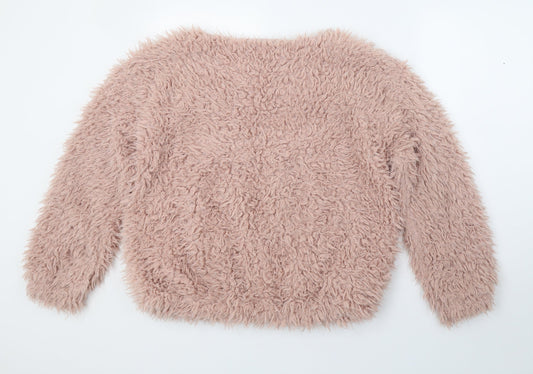 F&F Womens Pink Pullover Jumper Size S