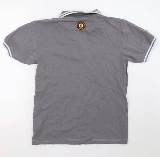 Party poker Mens Grey Polo Size S