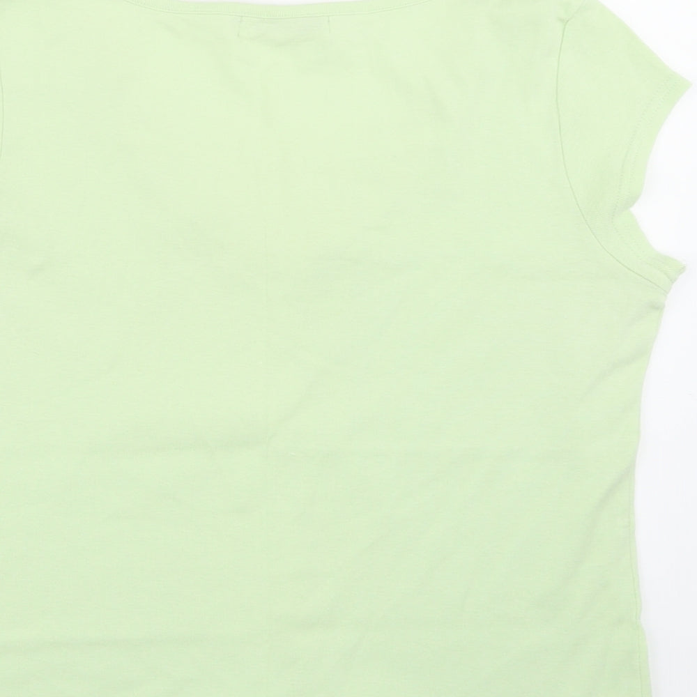 Womens UK Size M M&Co Green Basic Blouse