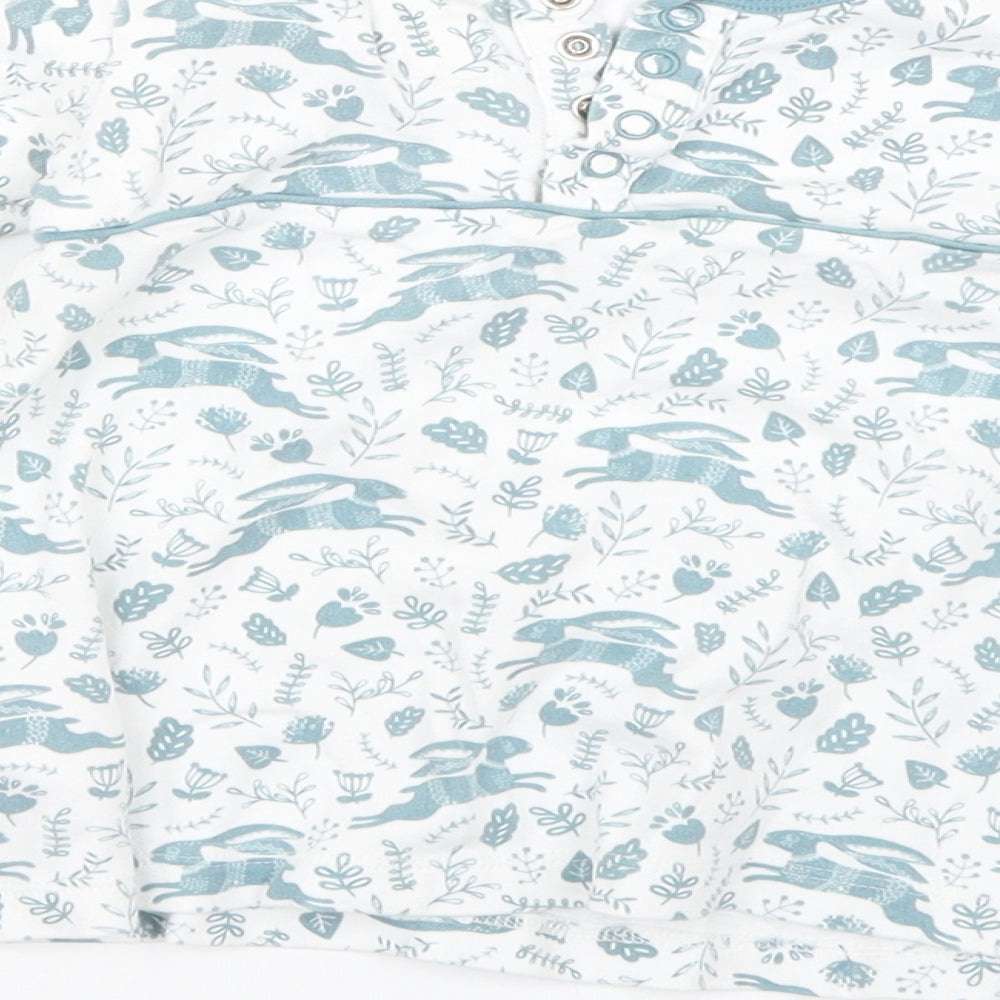 organics for kids Baby White Floral Basic Blouse