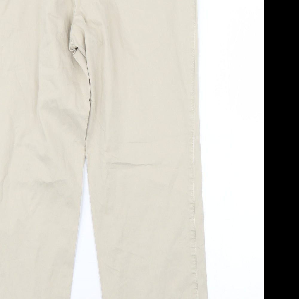 Mens UK Size 38 RAX Regular Fit Chino Beige Trousers