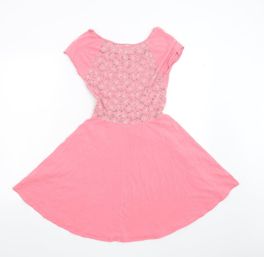Hollister Womens Pink Fit & Flare